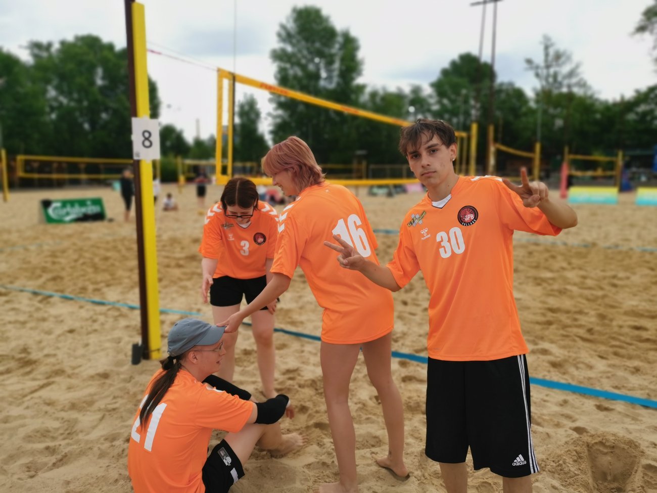 Schulmannschaft Beach-Volleyball 