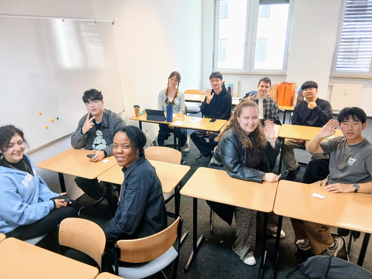 koreanische Schüler im Fremdsprachenunterricht