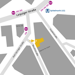 Lageplan Standort Beuthstr.