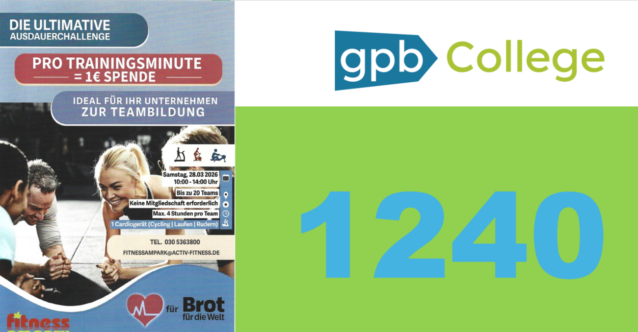 Plakat vom Fitnesstudio und eine große Zahl