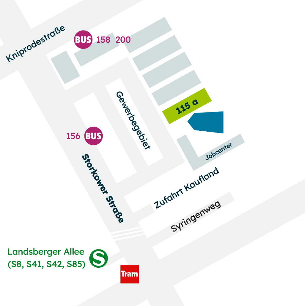 Standortkarte des Schulstandorts in Pankow